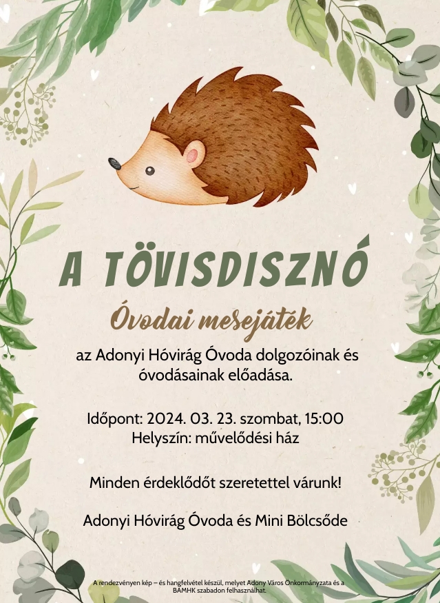 A tövisdisznó plakát